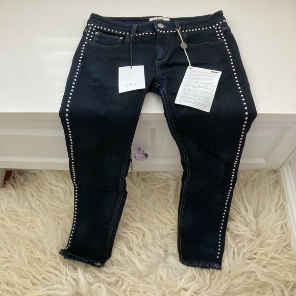 IRO Nanex cropped studded low-rise skinny jeans - Picture 3 of 15